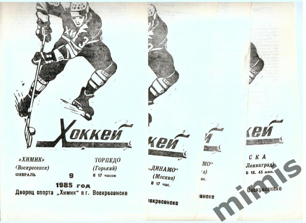 Химик Воскресенск - Торпедо Горький/Нижний Новгород 9 февраля 1985