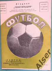 Текстильщик Иваново-Таврия Симферополь 11.08.1983