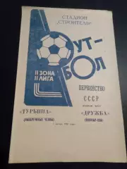 Турбина Набережные Челны - Дружба Йошкар-Ола 1980