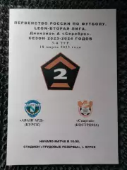 Авангард Курск - Спартак Кострома 2023 авторская