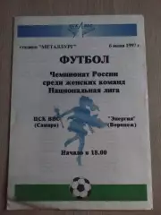 женский футбол ЦСК ВВС Самара - Энергия Воронеж 1997