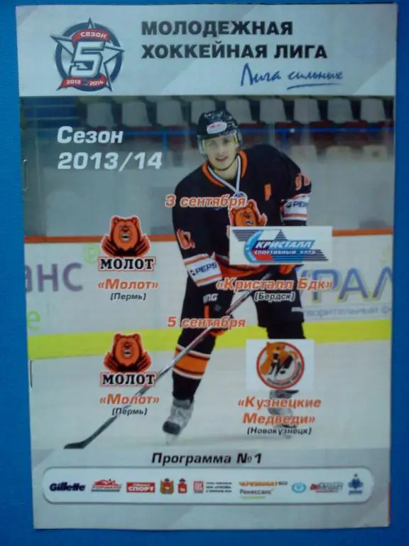 Молот Пермь - Кристалл Бердск / Кузнецкие медведи Новокузнецк 2013 / 2014