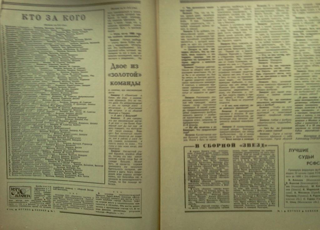 вырезка Александр Заваров - лучший футболист сезона 1986 3