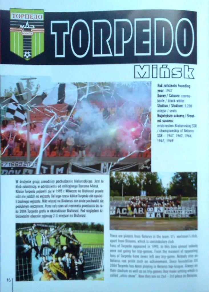 Польша 2006 турнир фанатов / ЦСКА Москва Торпедо Минск и другие 2