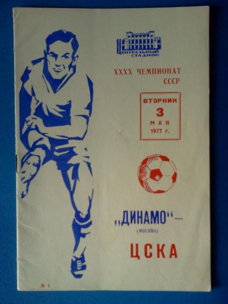 Динамо Москва - ЦСКА 1977