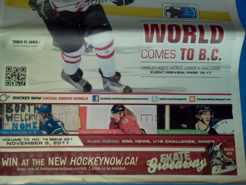 хоккей газета ноябрь 2011 Канада 2
