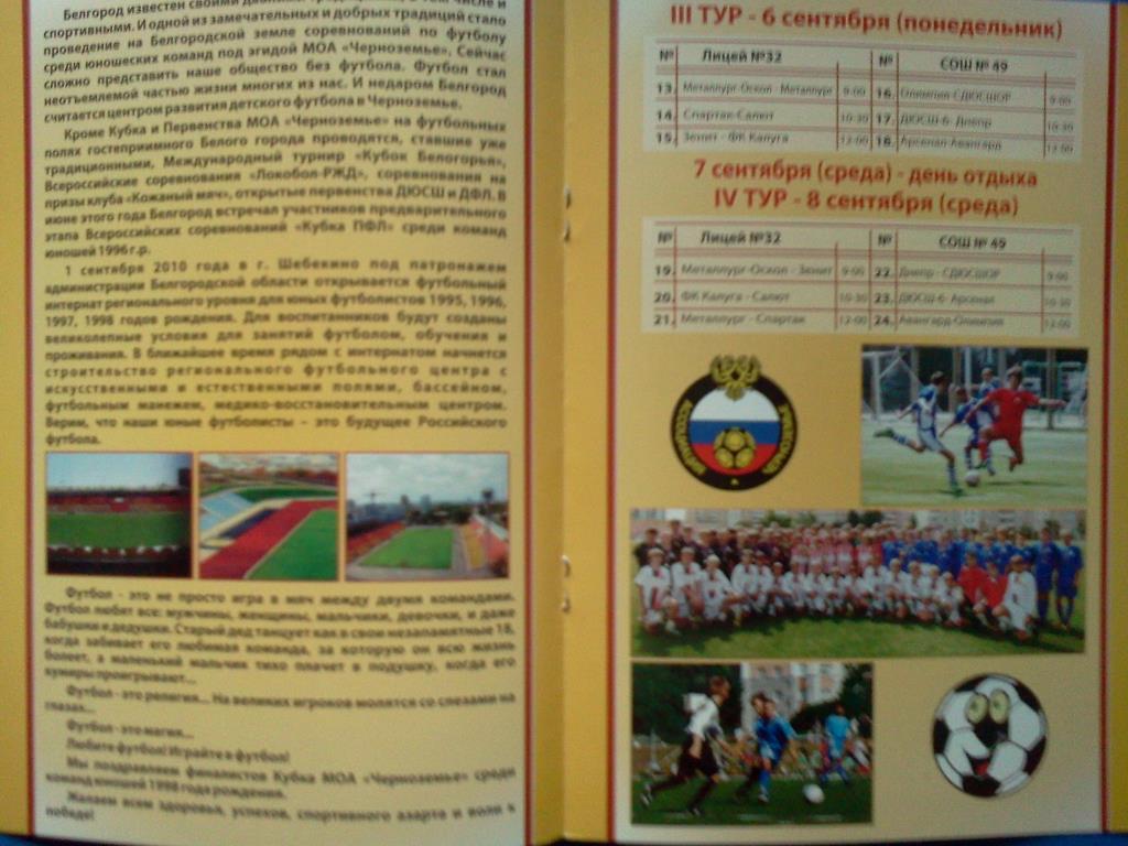 Белгород 2010 юноши турнир / участники в описании 3