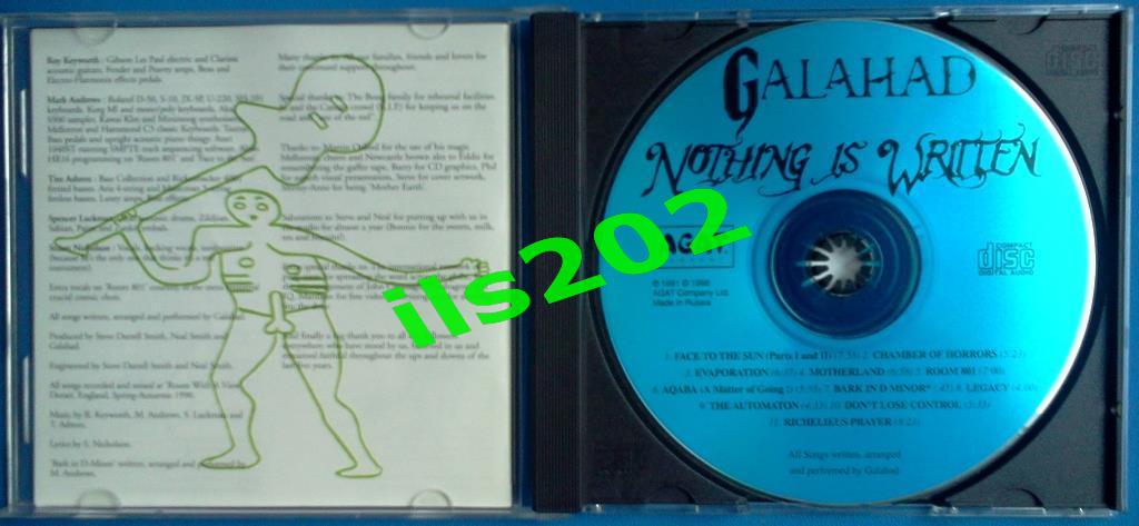 CD-диск GALAHAD = Nothing Is Written = 1