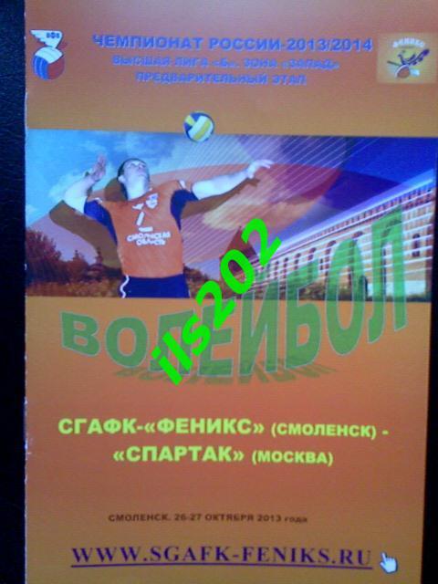 волейбол СГАФК-Феникс Смоленск - Спартак Москва 26-27.10. 2013