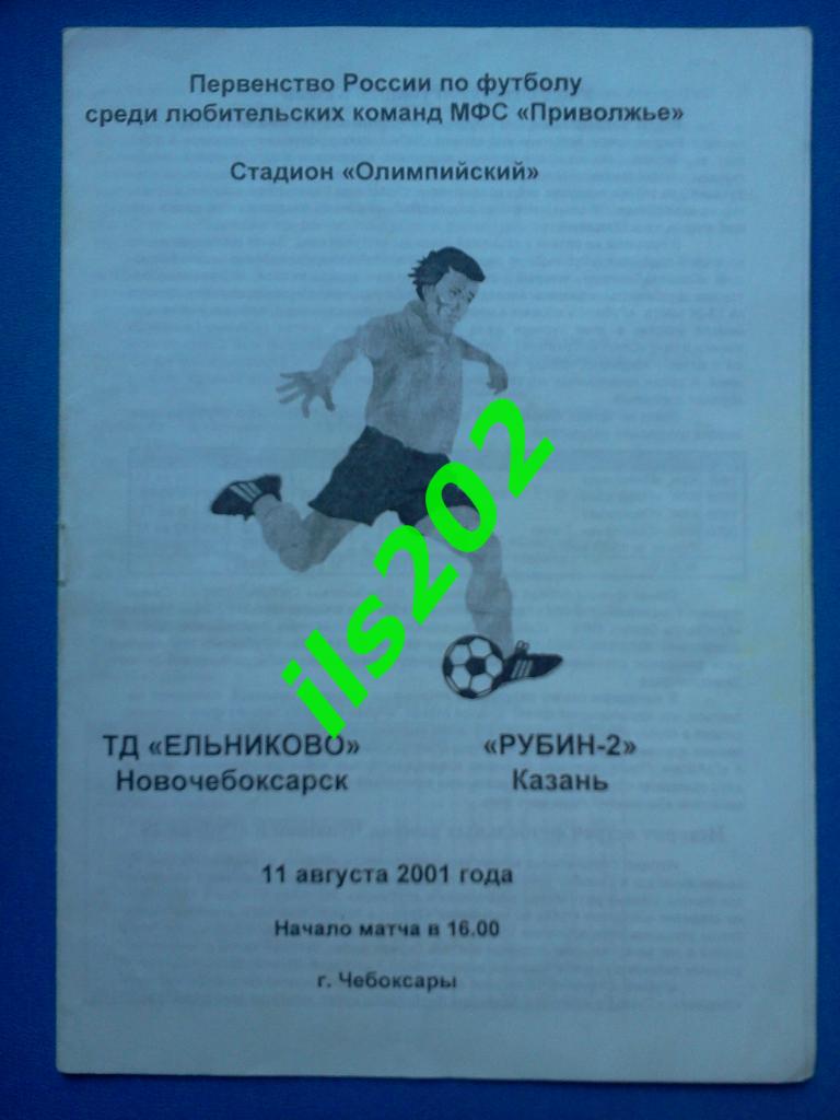 ТД Ельниково Новочебоксарск - Рубин-2 Казань 2001 ЛФК