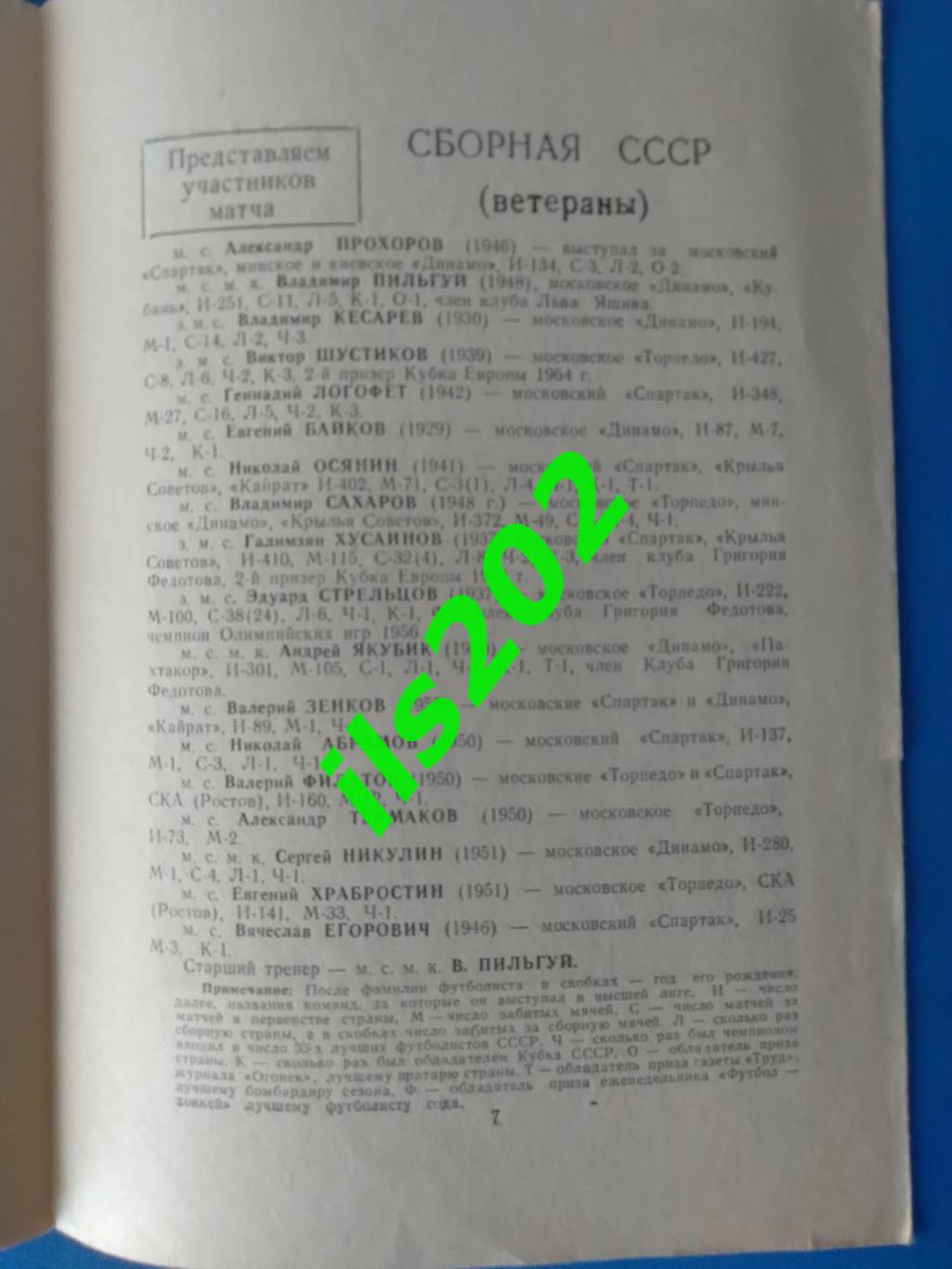 сборная СССР - Крылья Советов Куйбышев 1987 ветераны товарищеский матч 1