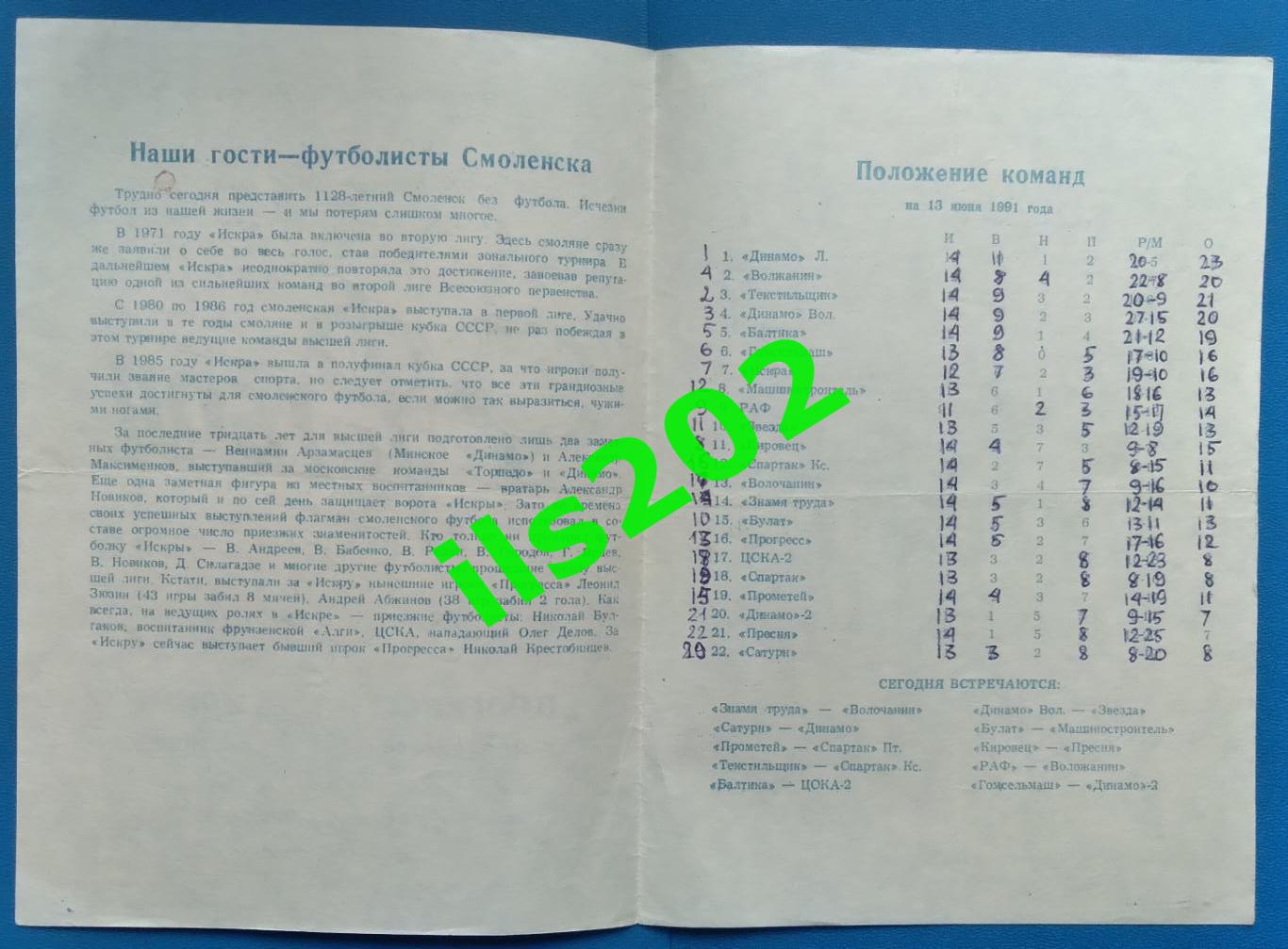 Прогресс Черняховск - Искра Смоленск 1991 1