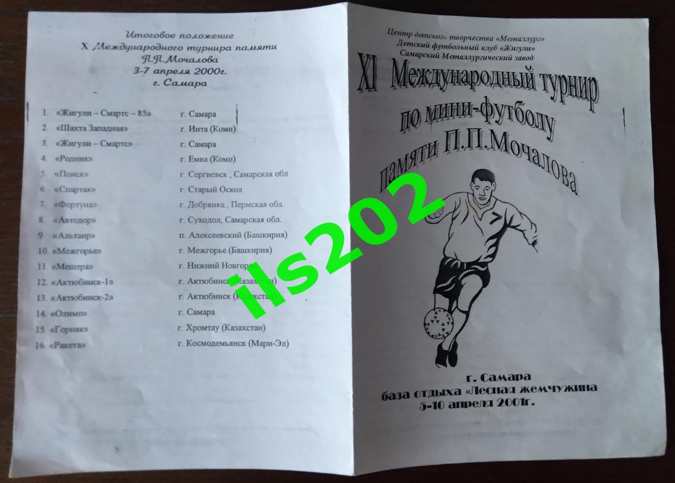 мини-футбол Самара 2001 международный турнир памяти П.П. Мочалова 2