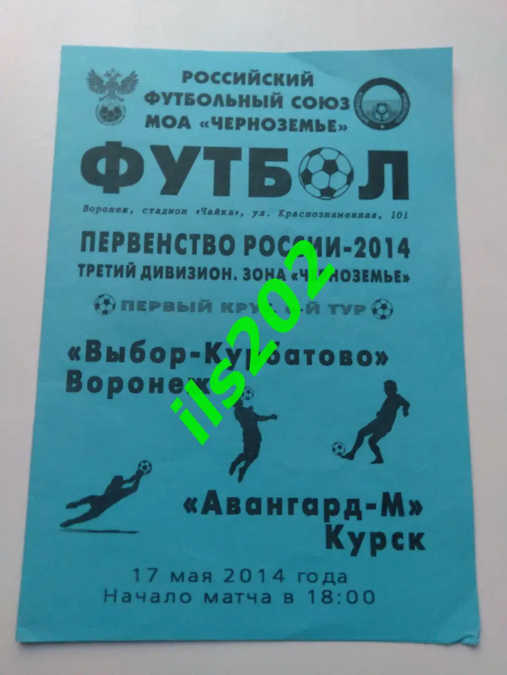 Выбор- Курбвтово Воронеж - Авангард-М Курск 2014