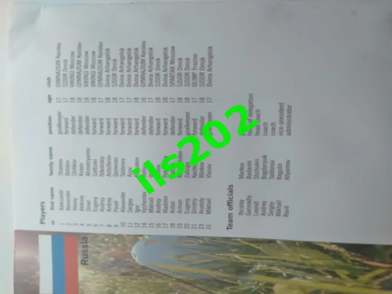 флорбол Латвия 2005 / чемпионат мира юниоры U-19 Россия сборная и др. 2