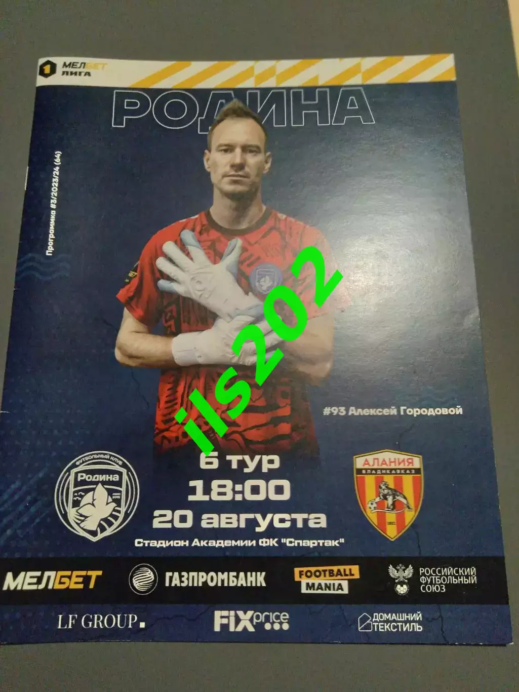 Родина Москва - Алания Владикавказ 2023 / 2024