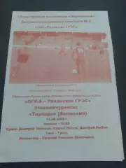Рязанская ГРЭС Новомичуринск - Торпедо Волжский 2006 КФК ЛФЛ