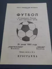 Текстильщик Иваново- Динамо Вологда 1993 клф