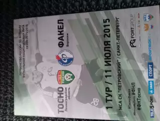 Тосно Ленинградская область - Факел Воронеж 2015 / 2016