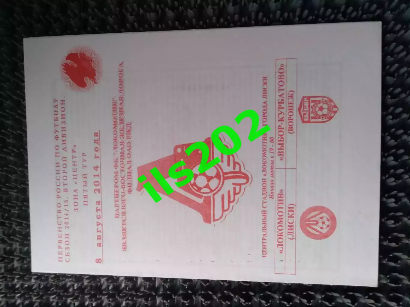 Локомотив Лиски - Выбор- Курбатово Воронеж 2014 / 2015