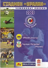 Уралан Элиста - Торпедо-ЗИЛ Москва 27.06.2003