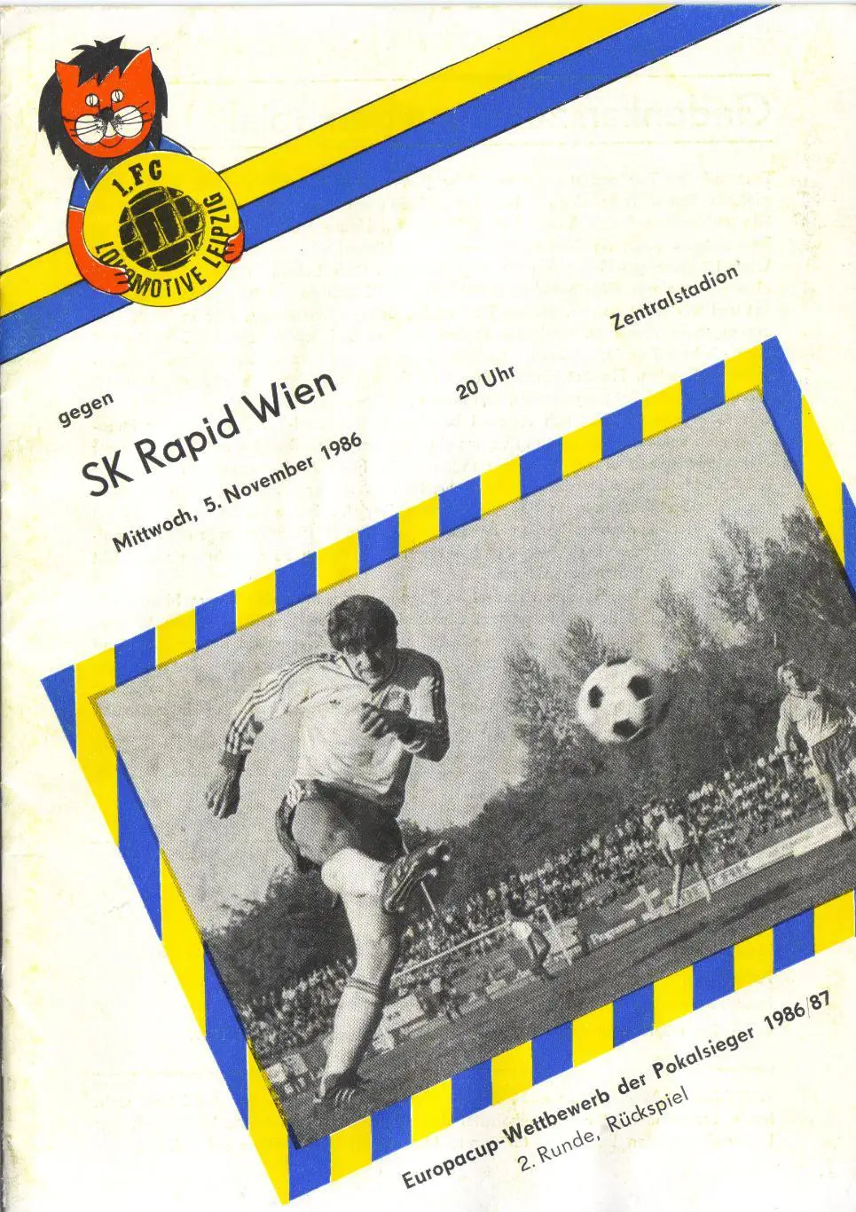 Локомотив Лейпциг, ГДР - Рапид Австрия 05.11.1986