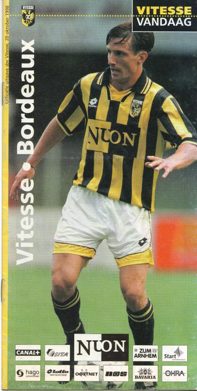 Витесс Голландия - Бордо Франция 20.10.1998