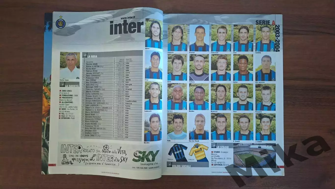 Из Guerin sportivo Calcioitalia Serie A 2003-04 1