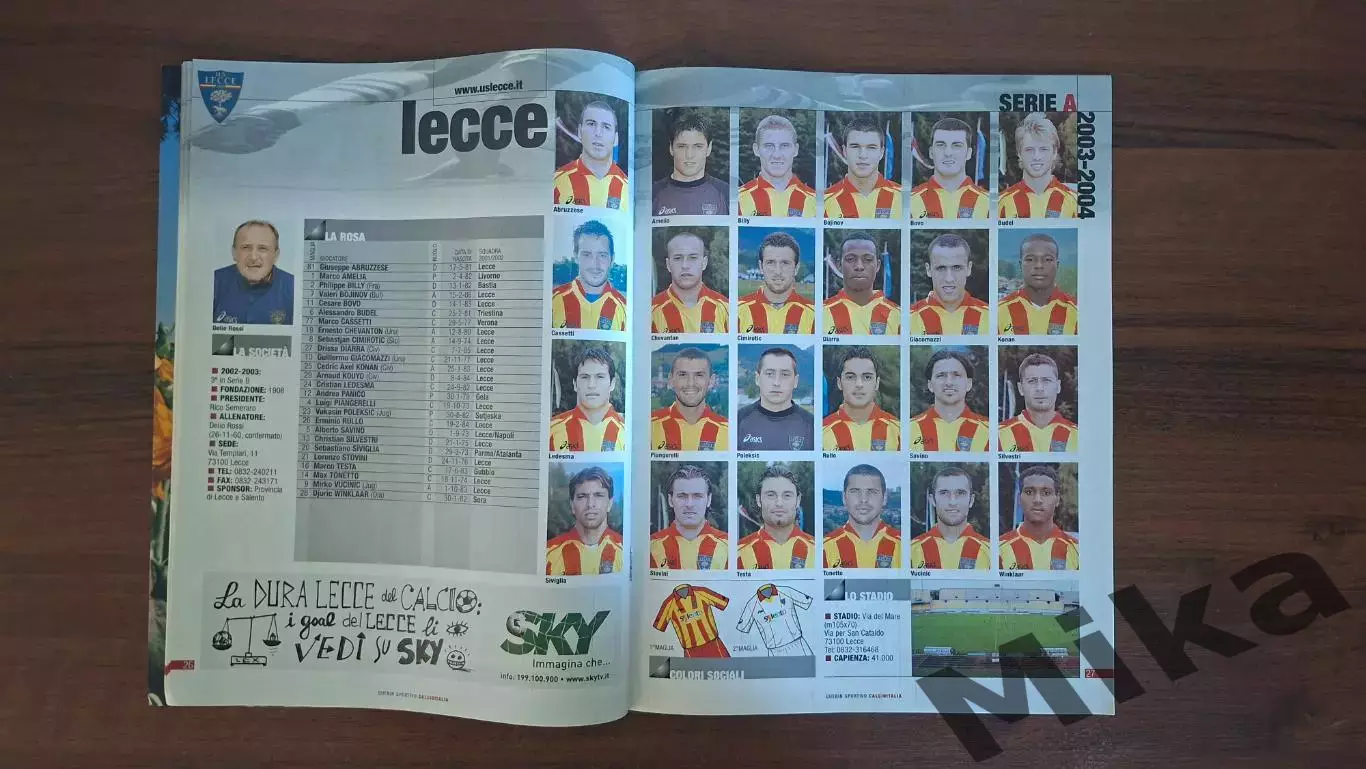 Из Guerin sportivo Calcioitalia Serie A 2003-04 5