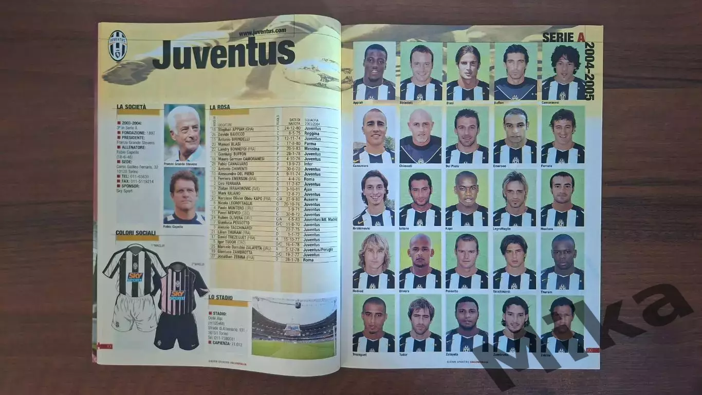 Из Guerin sportivo Calcioitalia Serie A 2004-05 2
