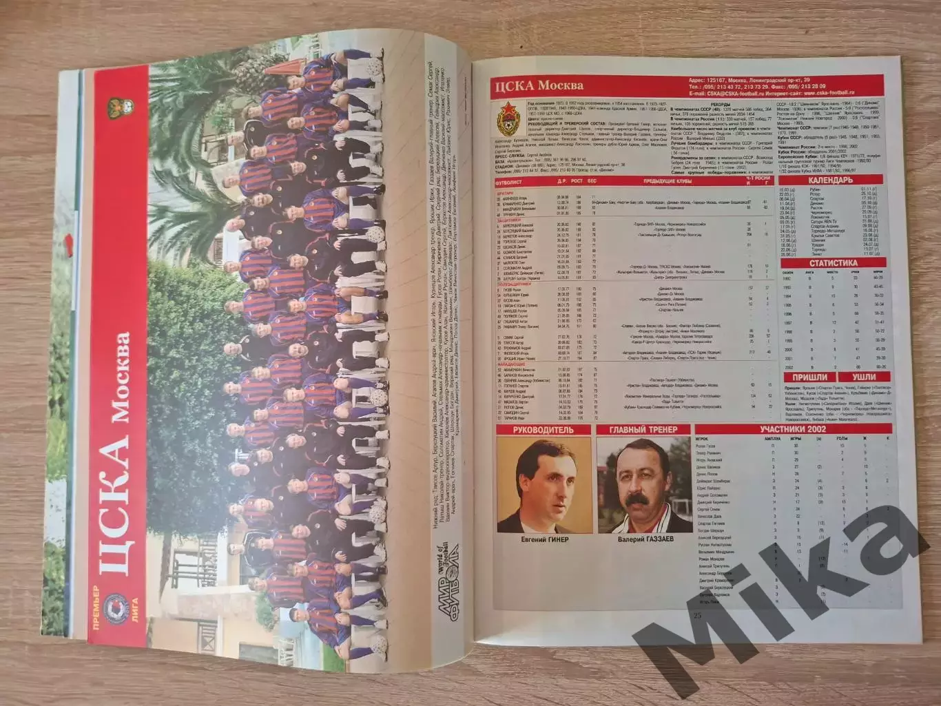 Мир Футбола Российский футбол Премьер лига 2003 3