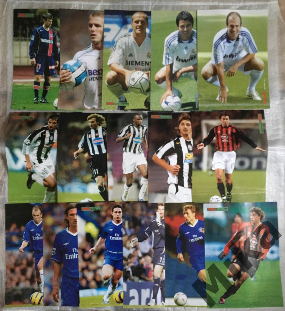 Постеры из журнала Мировой футбол и Весь футбол.