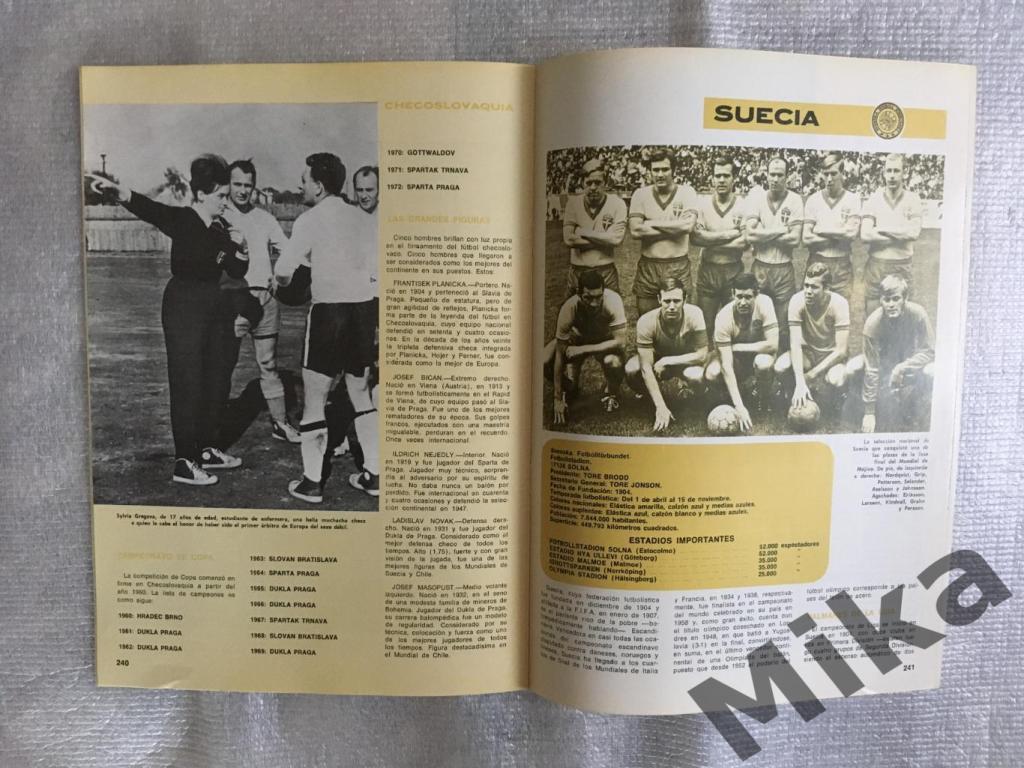 Enciclopedia del Futbol № 12 (Бельгия, Чехословакия, Швеция) Постер сб.Бельгия 5