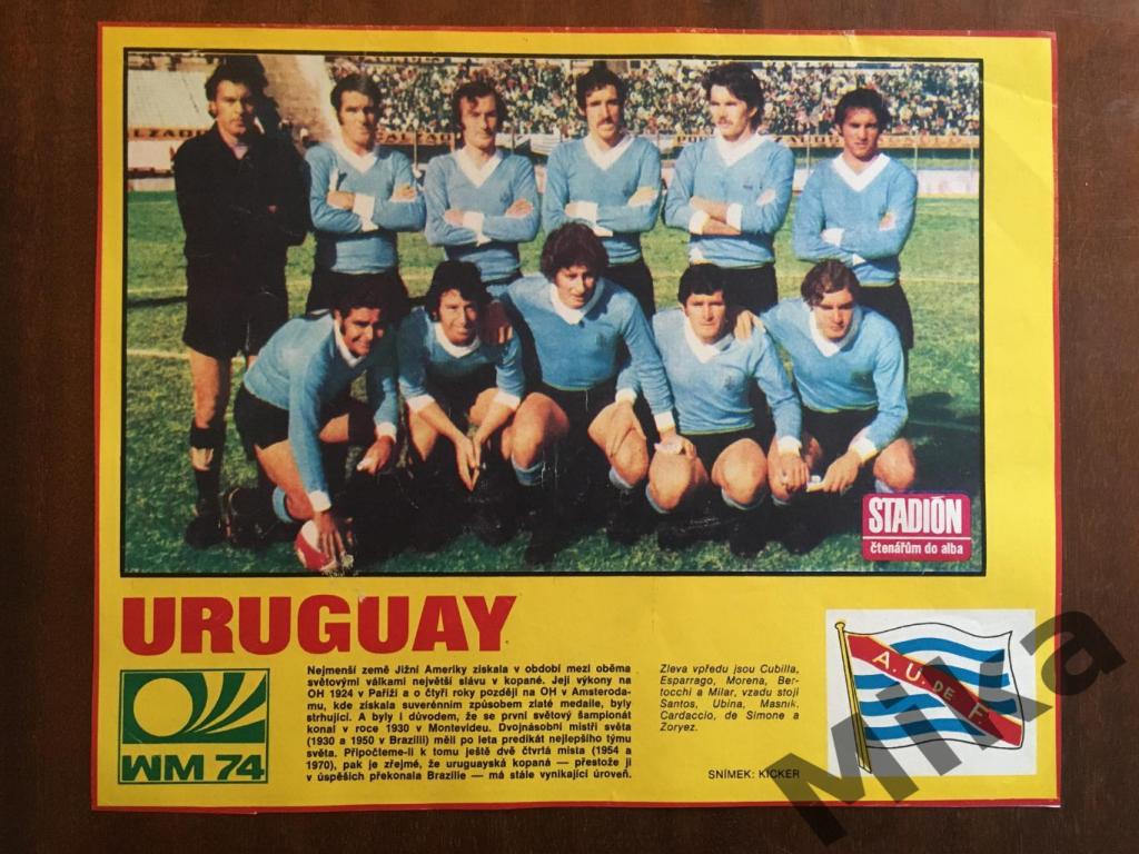 Из журнала Стадион ЧМ-1974 - Уругвай