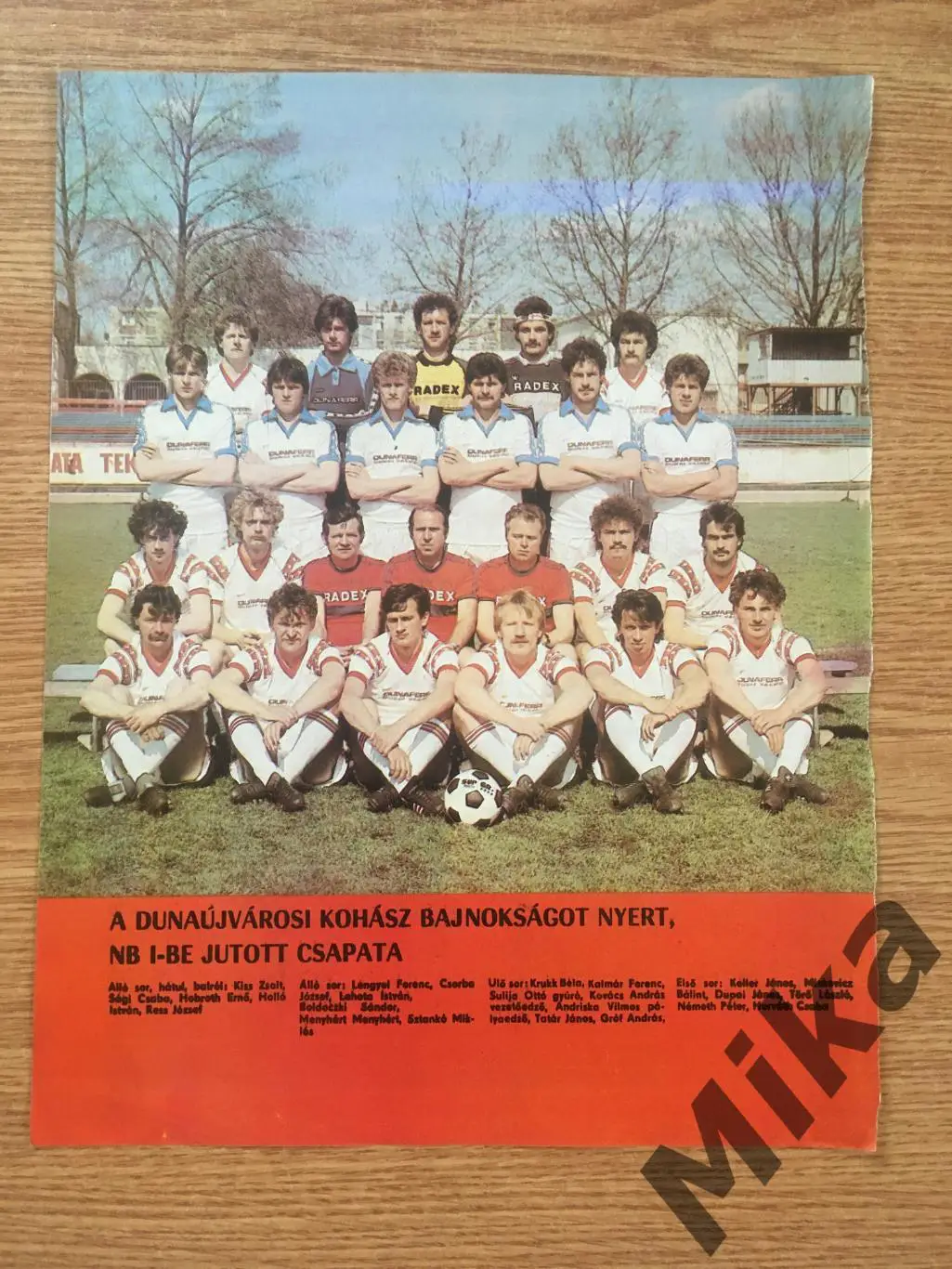 Из журнала Kepes Sport - Венгерские клубы 1