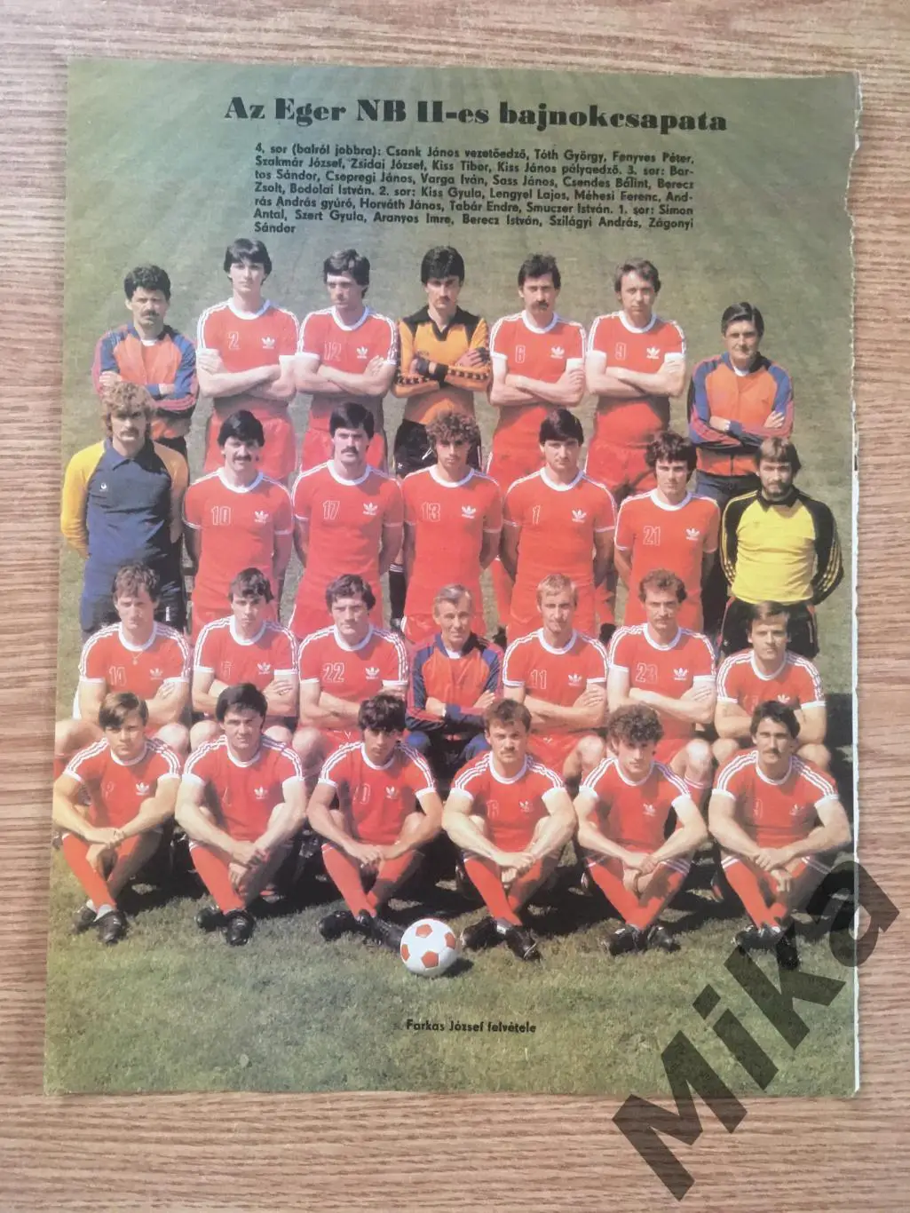 Из журнала Kepes Sport - Венгерские клубы 1 2