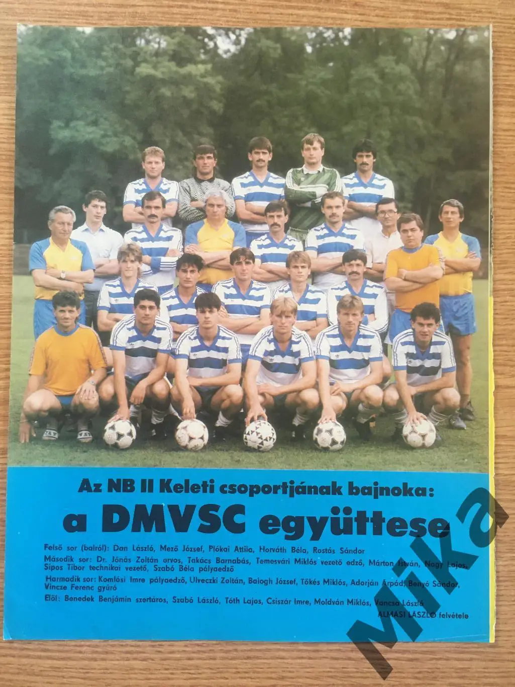 Из журнала Kepes Sport - Венгерские клубы 1 5