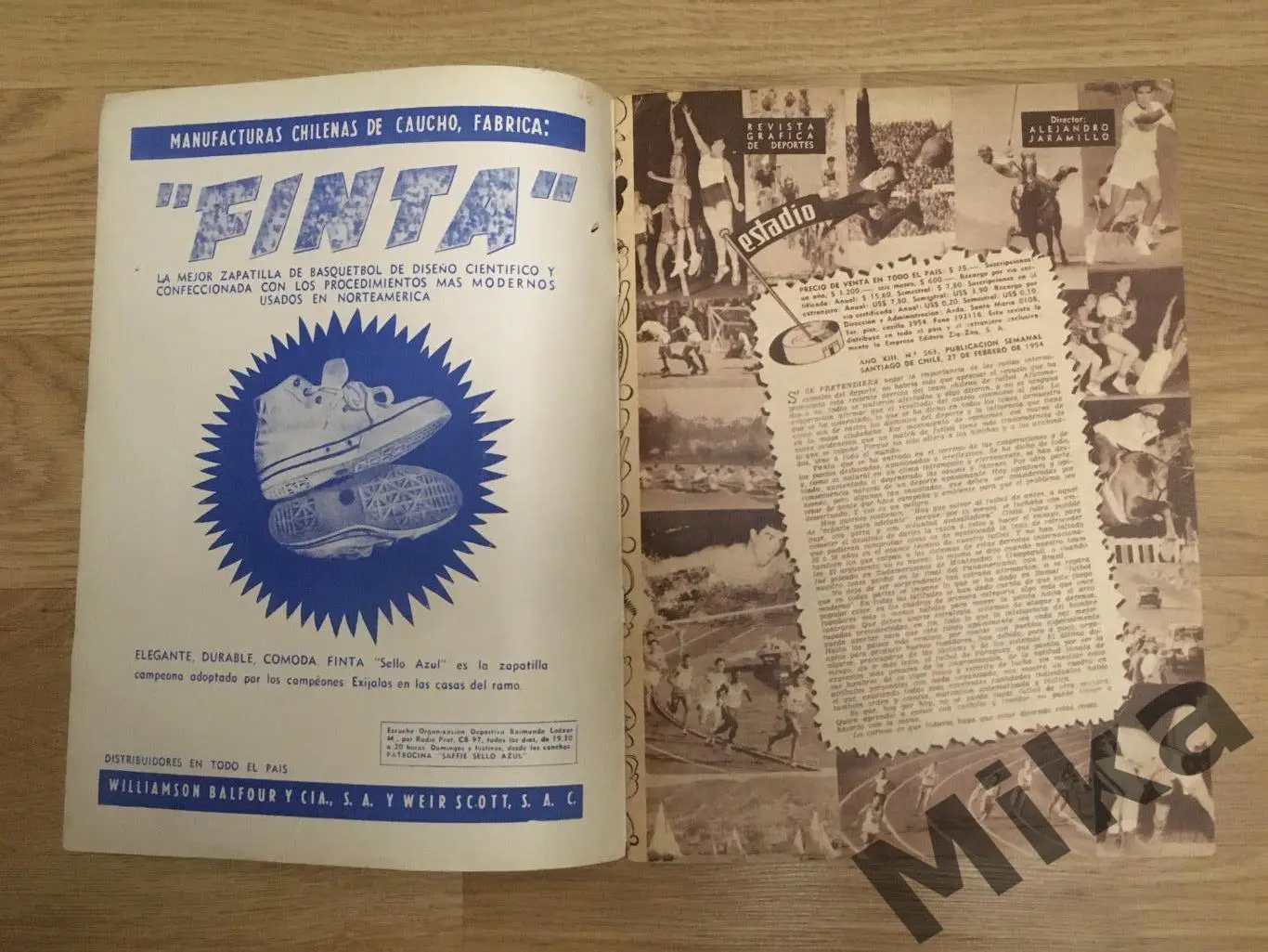 Estadio (Чили) 563, 1954 1