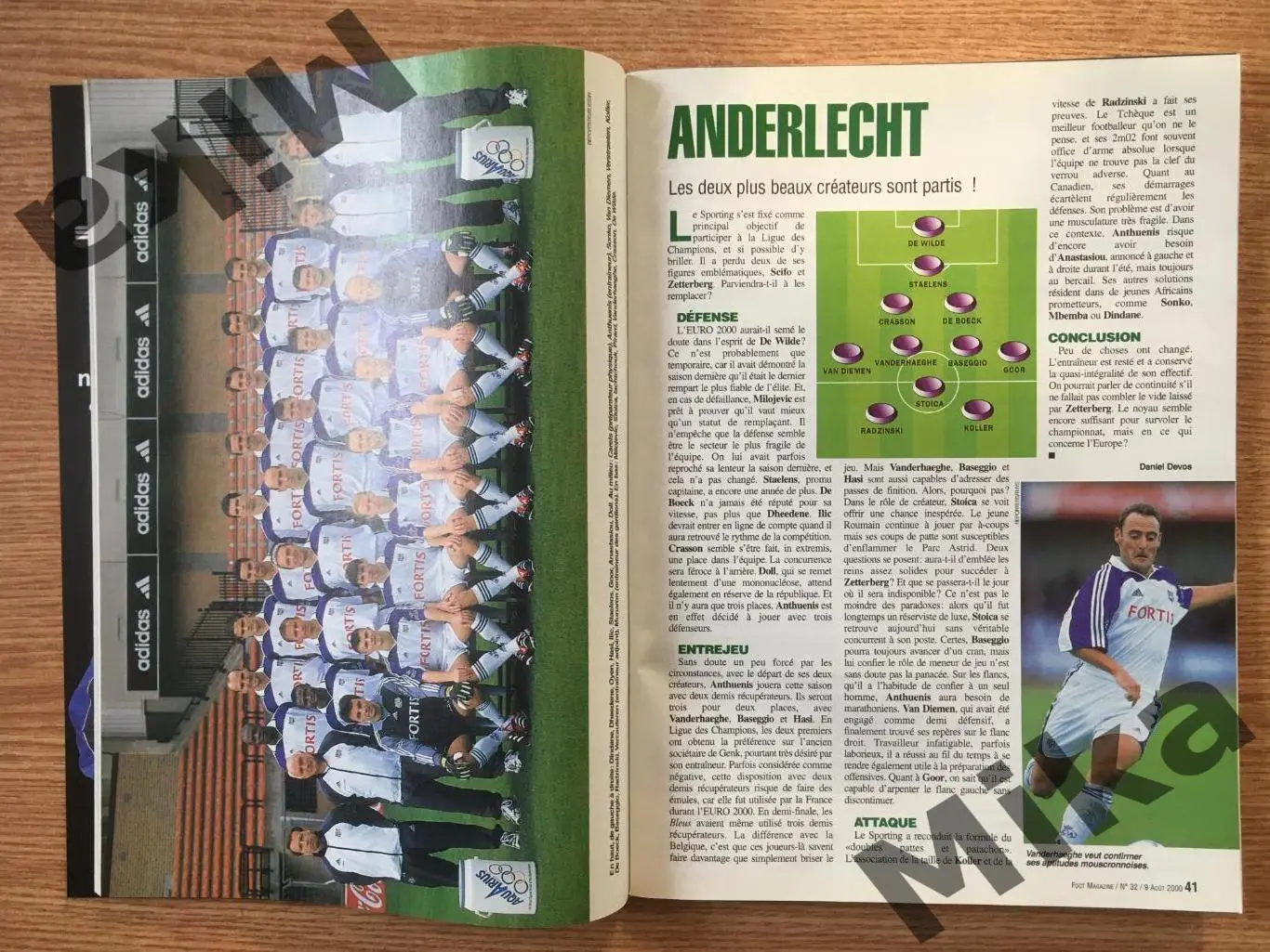 FOOT MAGAZINE №32 2000. Бельгия 2000-01 1