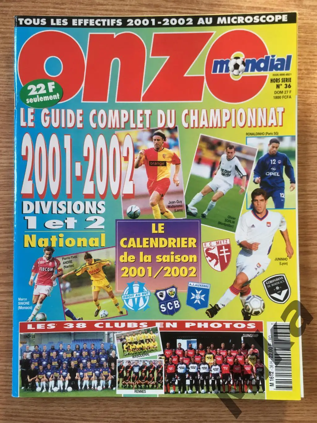 ONZE №36 2001. Франция 2001-02