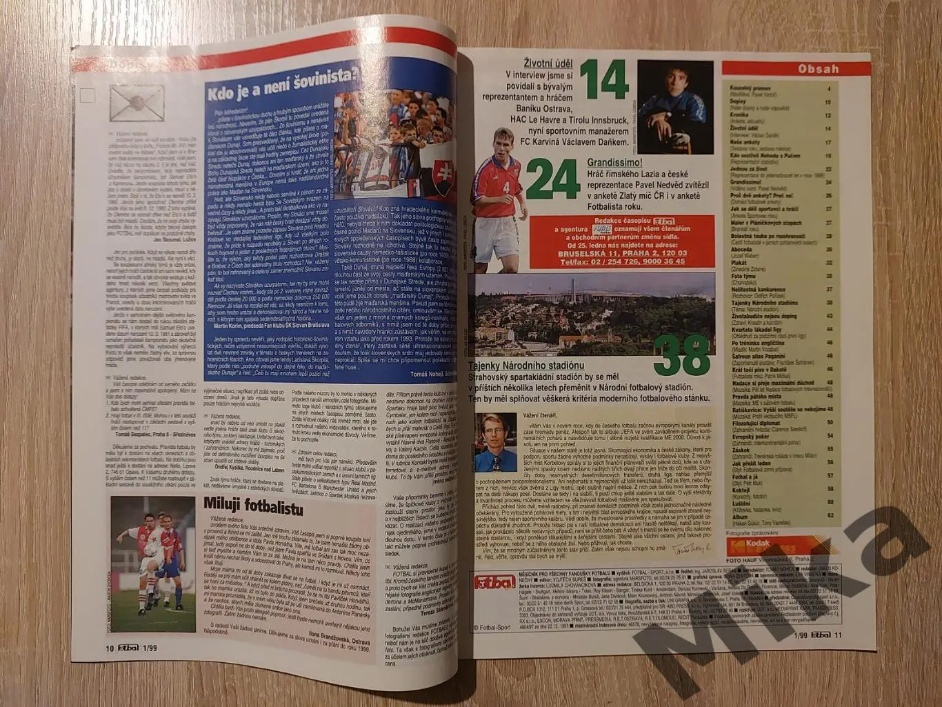 Fotbal sport №1-1999 1