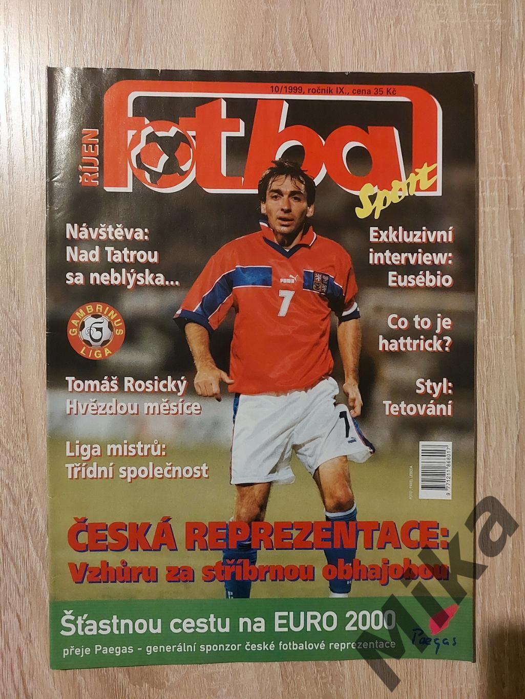 Fotbal sport №10-1999