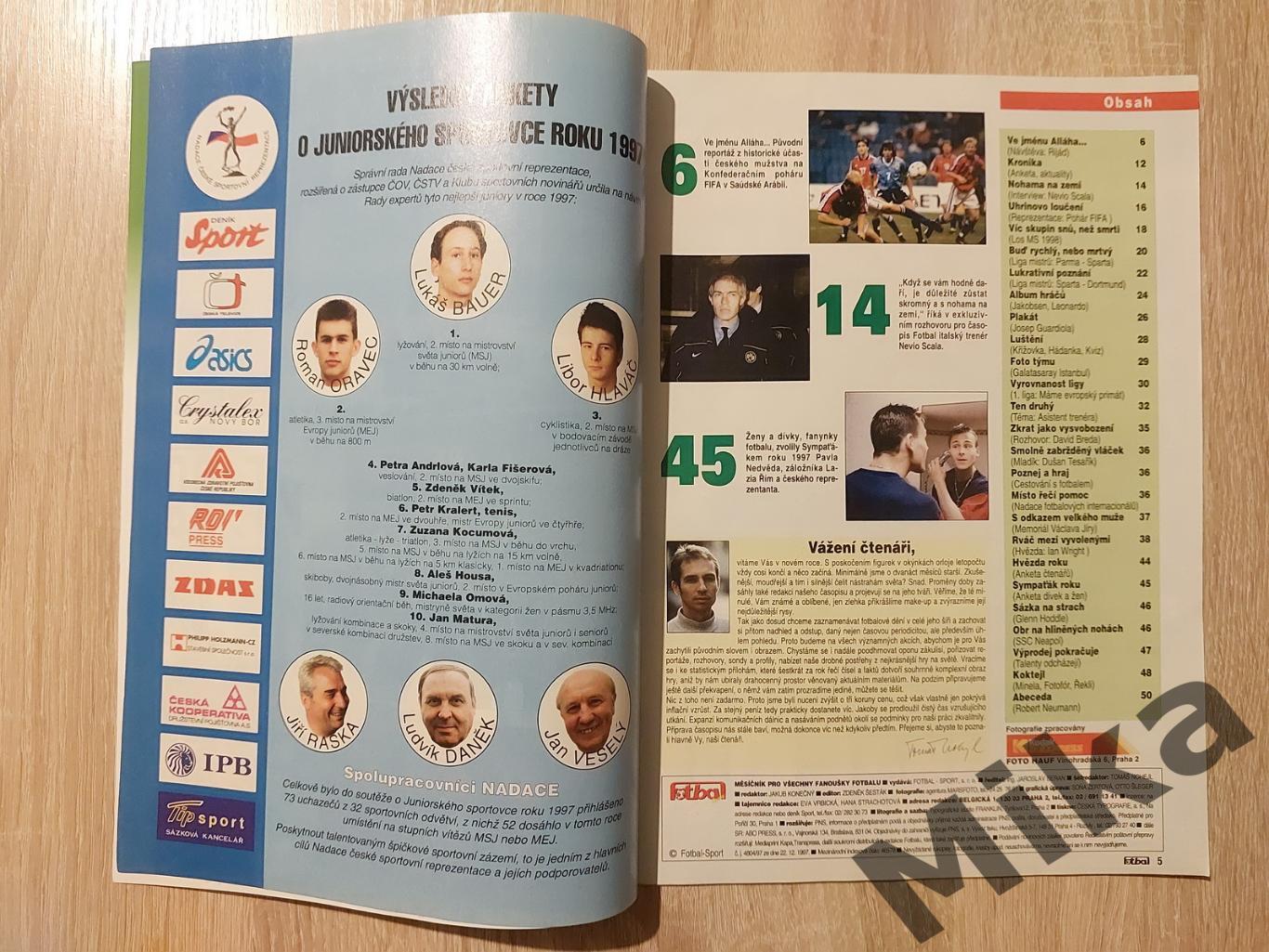 Fotbal sport №1-1998 1