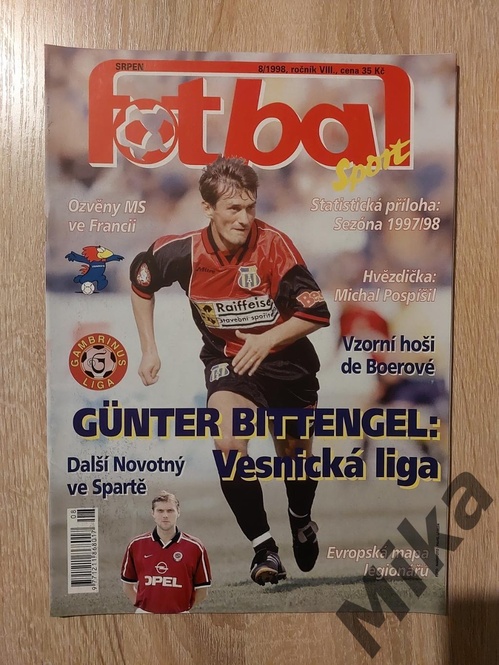 Fotbal sport №8-1998