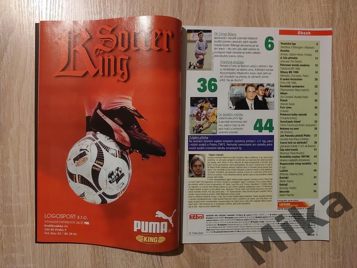 Fotbal sport №8-1998 1