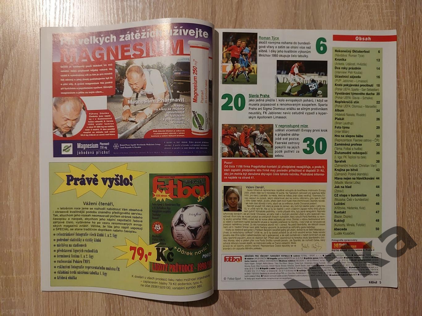 Fotbal sport №10-1998 1