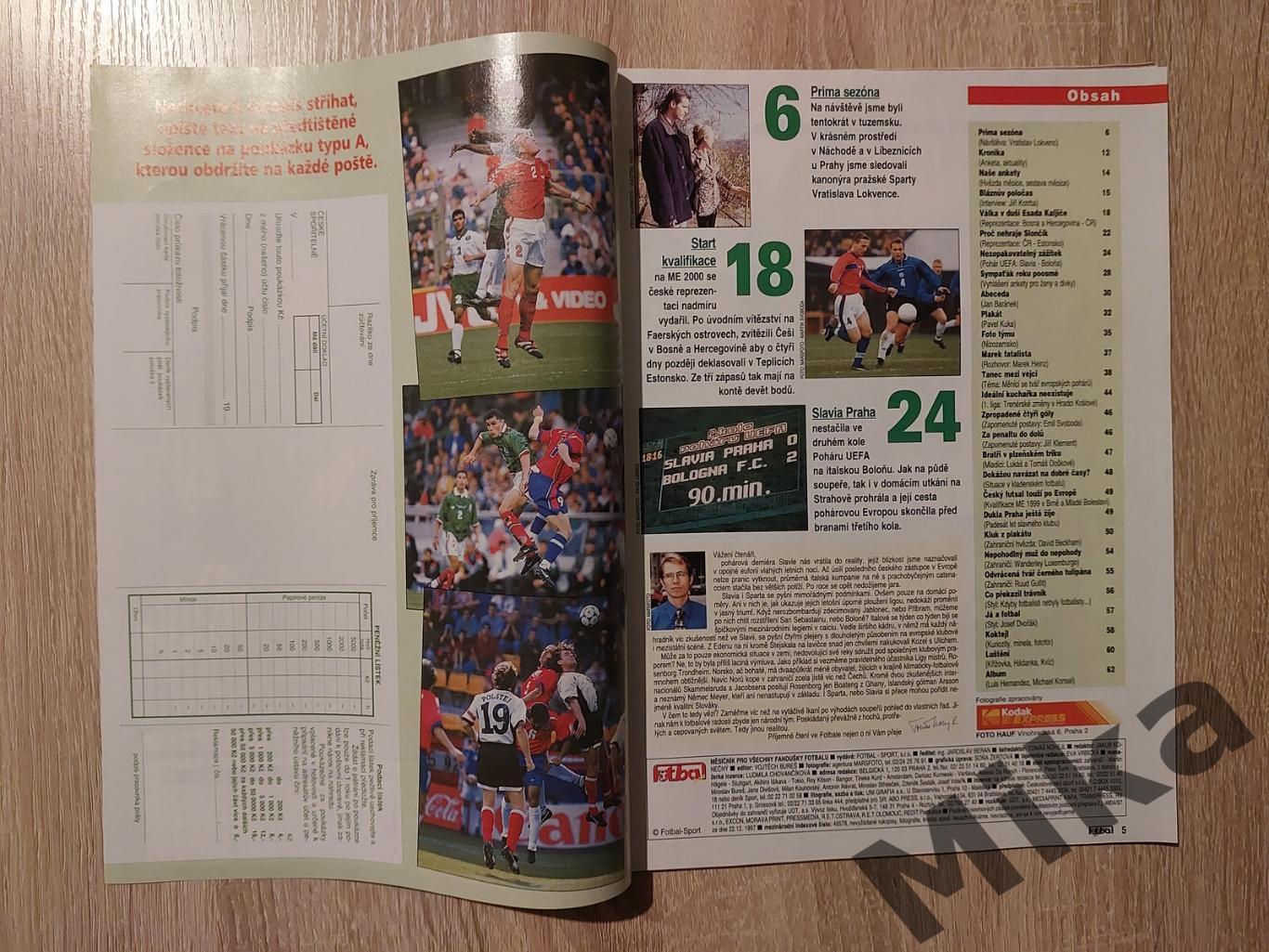 Fotbal sport №11-1998 1