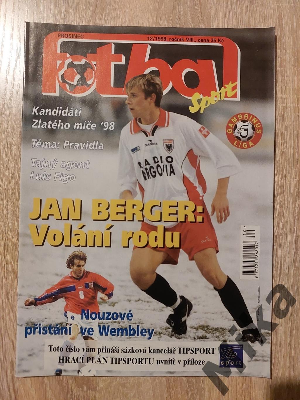 Fotbal sport №12-1998