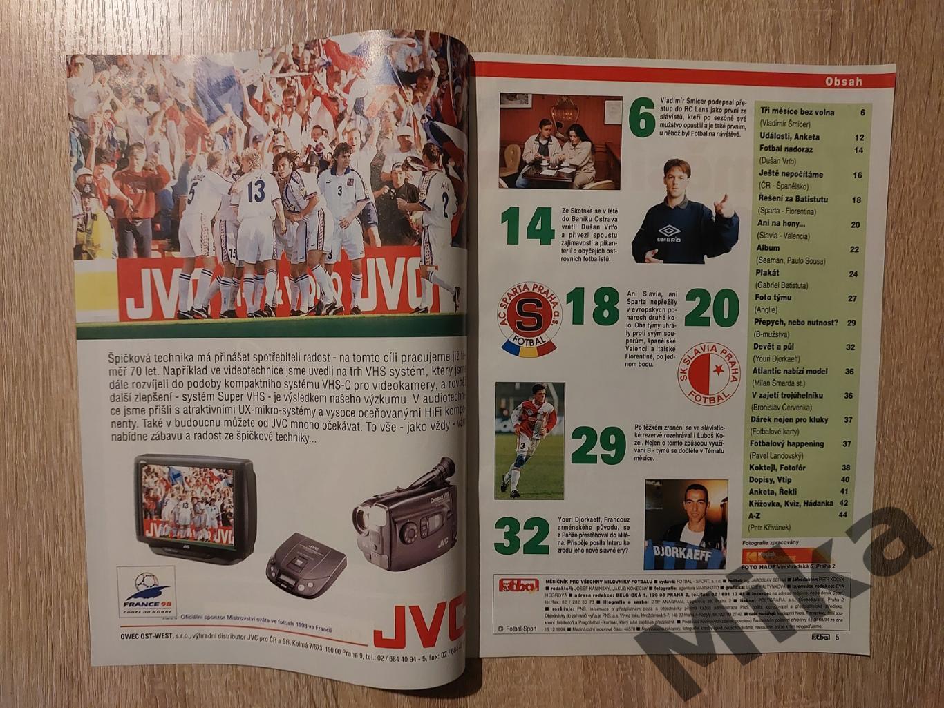 Fotbal sport №11-1996 1