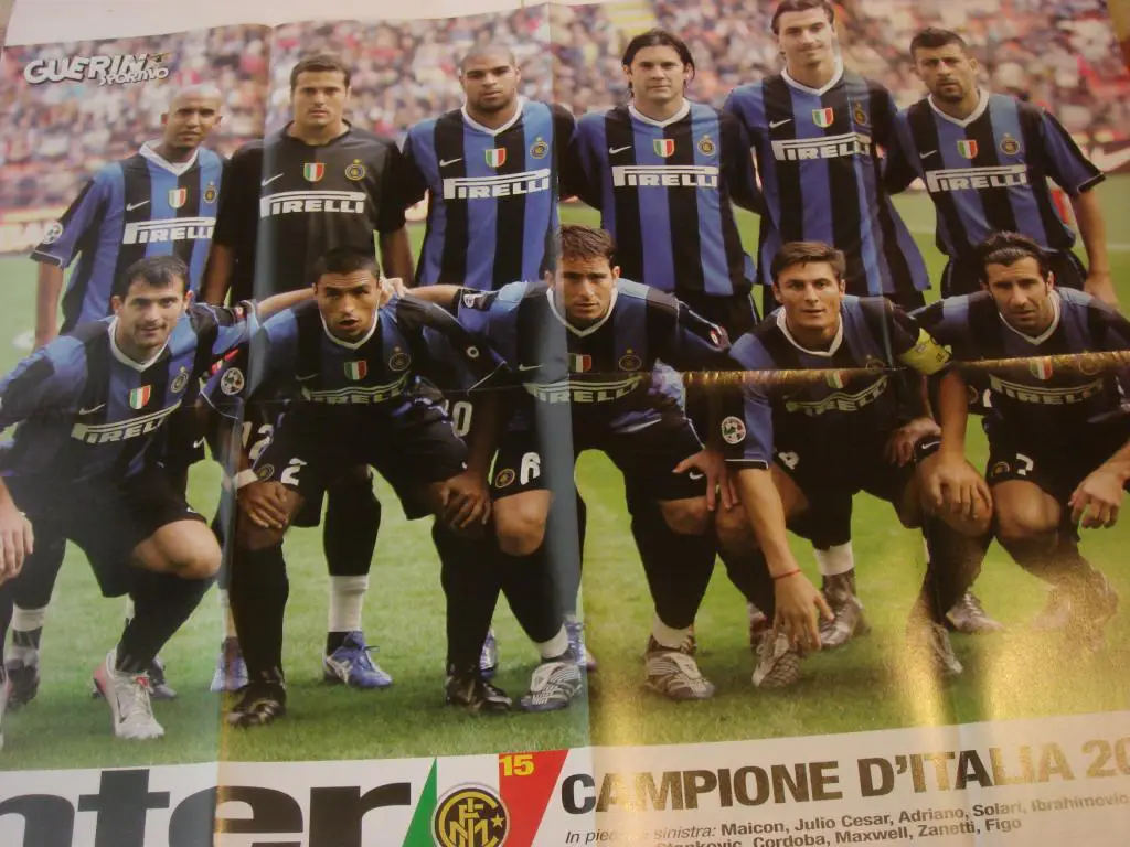 Фк Интер 2006/07 двойной большой афиша